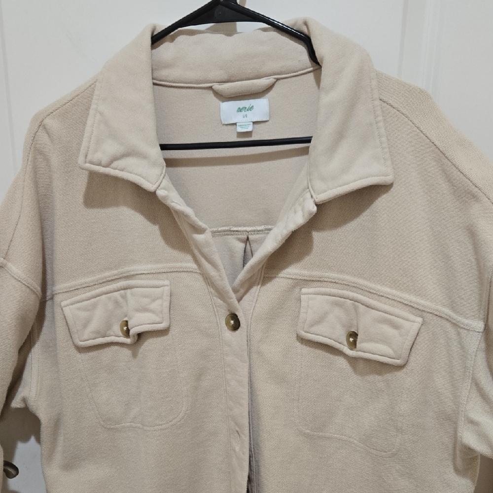 Aerie Cream Utility Jacket - Picture 3 of 4